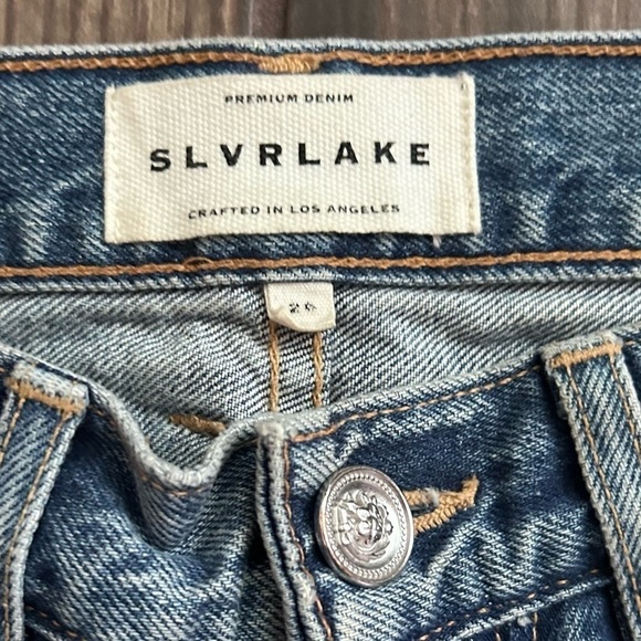 SLVRLAKE Tyler Distressed Straight Leg Jeans in Old Ways Sz 26 - Picture 7 of 10